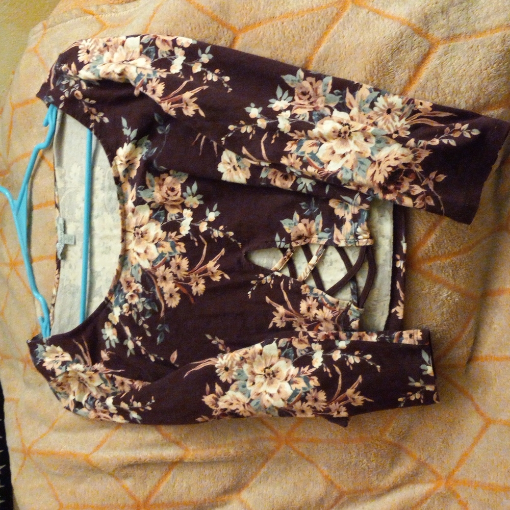 Floral crop top